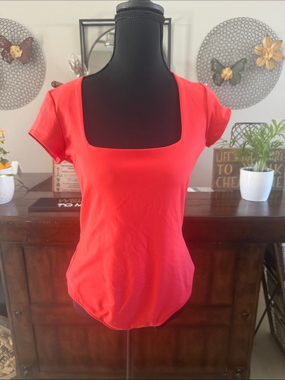 Free People Clean Lines Short Sleeve Bodysuit